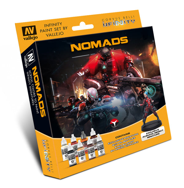 AV70233 Vallejo Infinity Nomads Exclusive Miniature Acrylic Paint Set [70233]