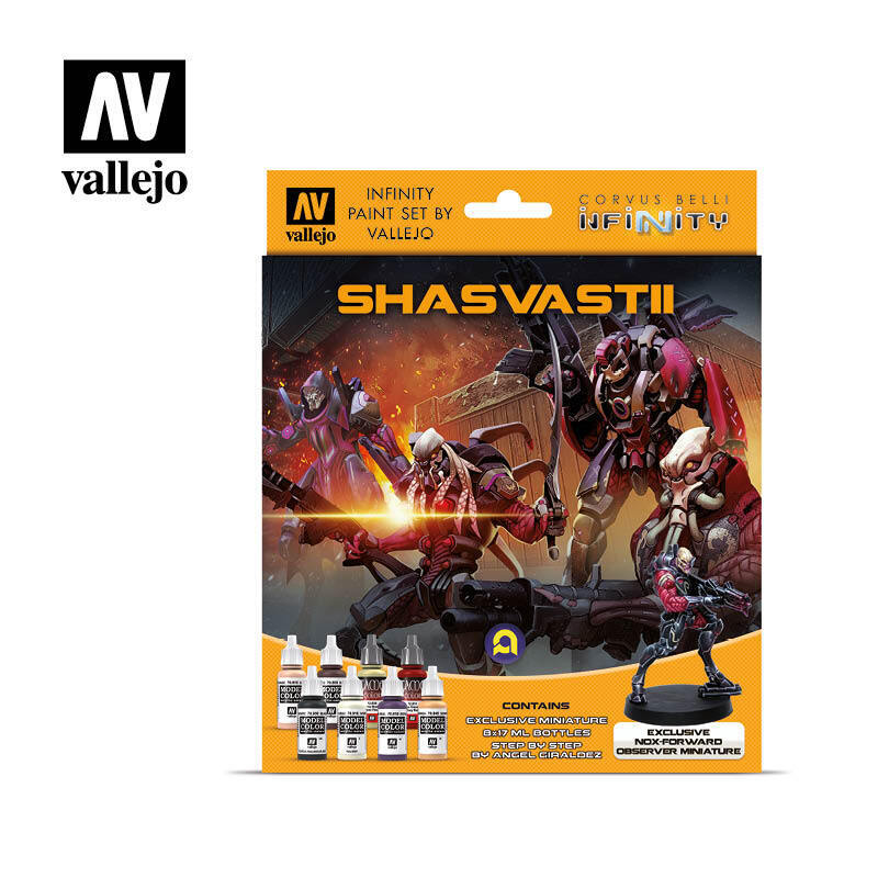 AV70241 Vallejo Infinity Shasvastii Exclusive Miniature 8 Colour Acrylic Paint Set [70241] Vallejo