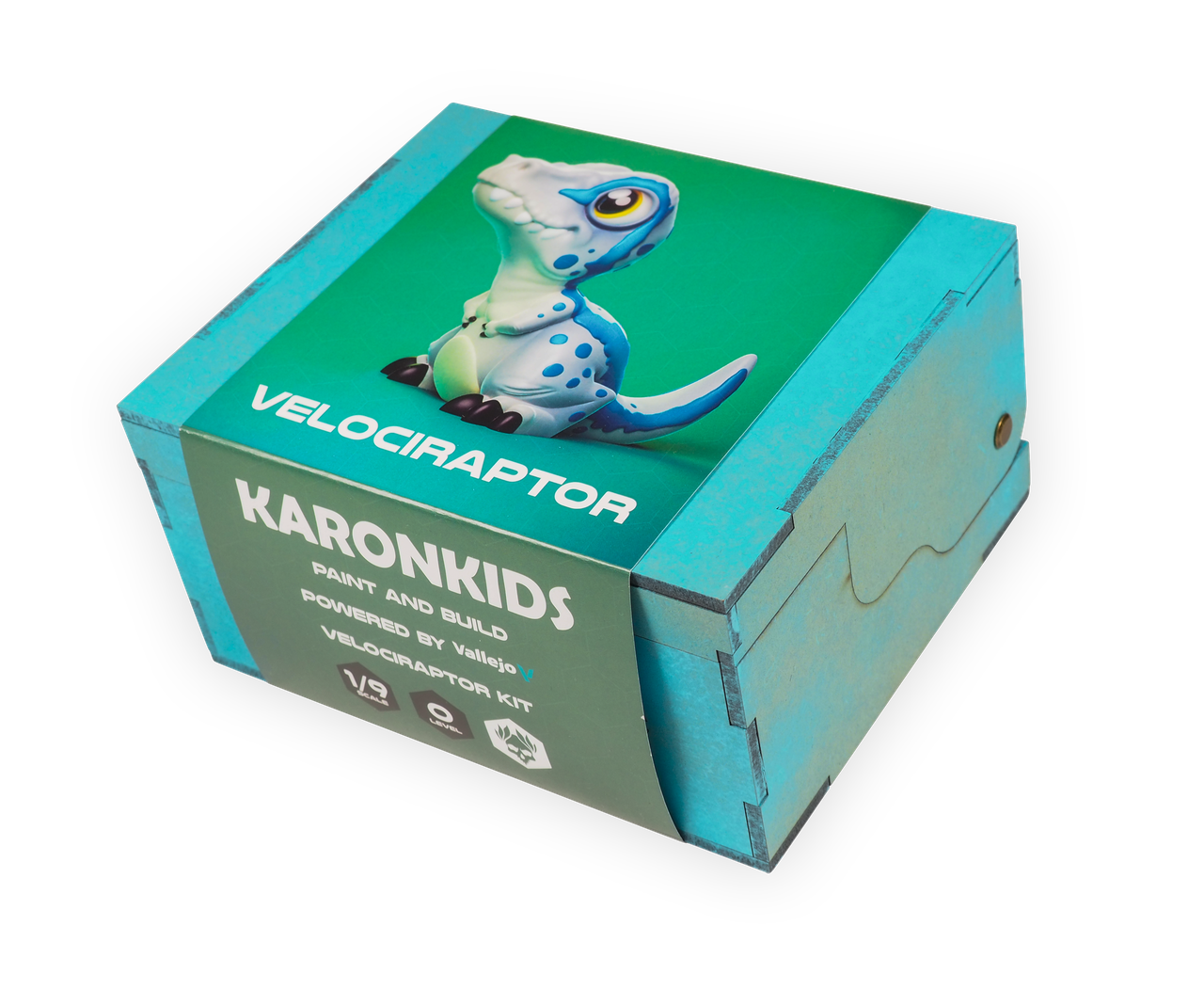 Vallejo Model Colour Karonkids Velociraptor - Paint Set with Resin Figure