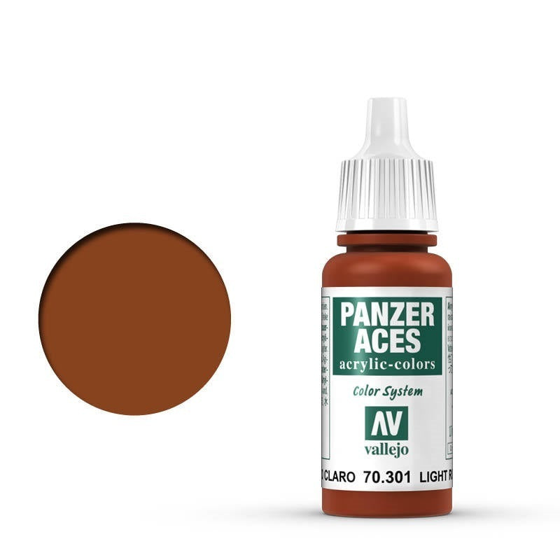 AV70301 Vallejo Panzer Aces Light Rust 17 ml Acrylic Paint [70301]