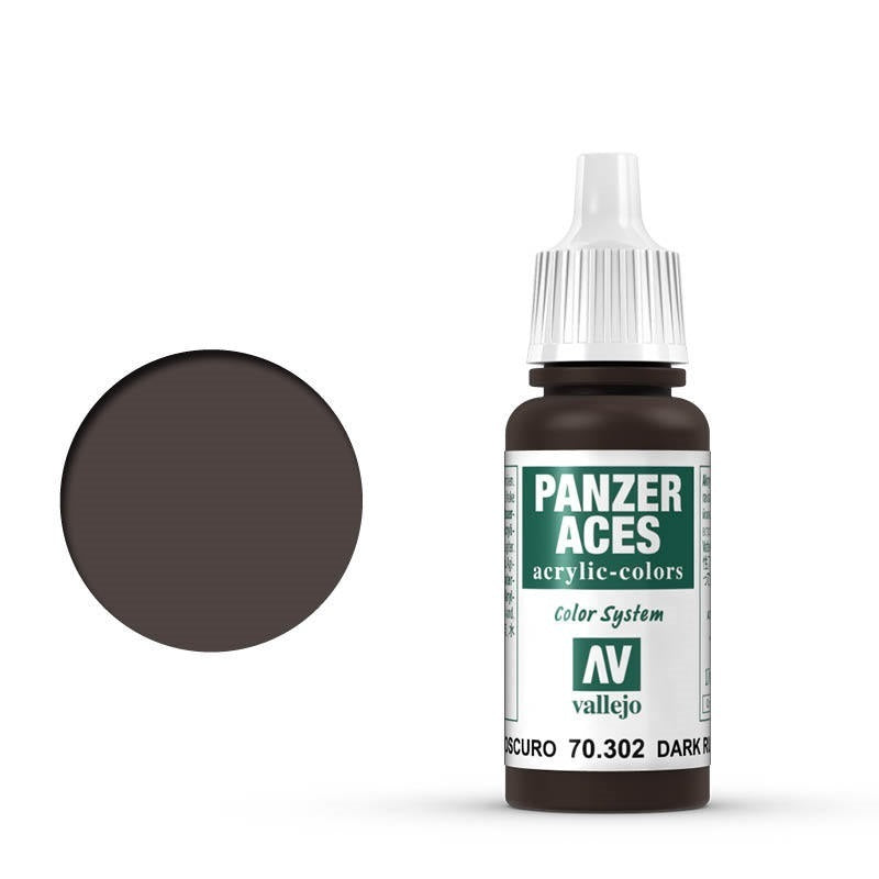 AV70302 Vallejo Panzer Aces Dark Rust 17 ml Acrylic Paint [70302]