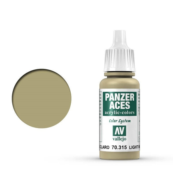 AV70315 Vallejo Panzer Aces Light Mud 17 ml Acrylic Paint [70315]