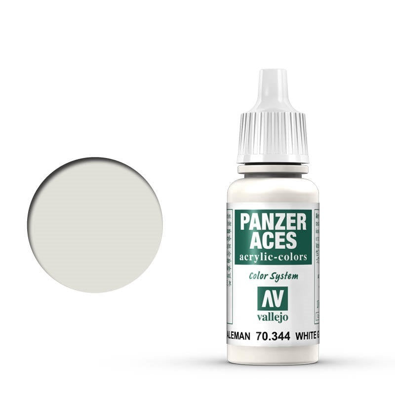 AV70344 Vallejo Panzer Aces German Tanker (White) 17 ml Acrylic Paint [70344]