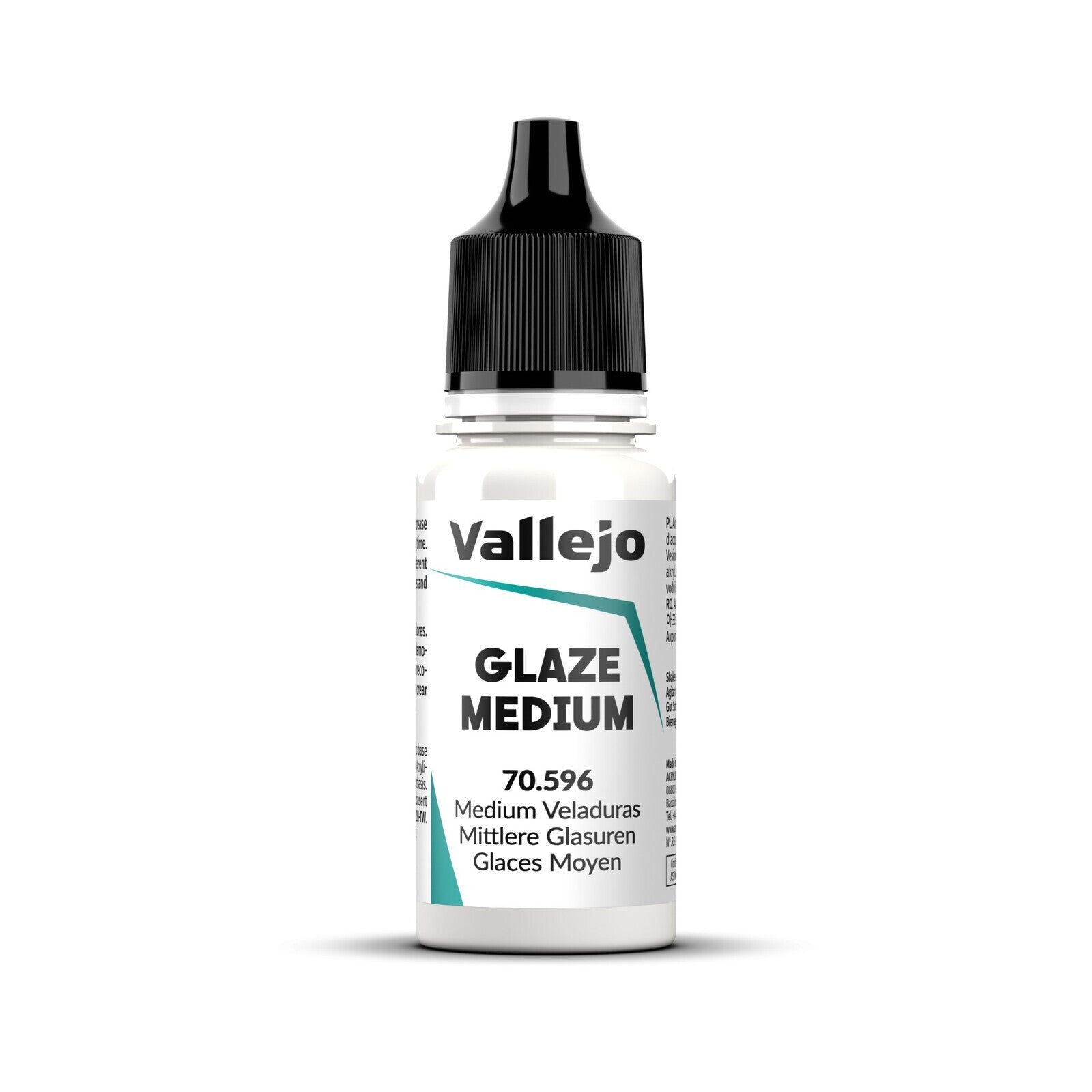 AV70596 Vallejo Glaze Medium 18ml Acrylic Paint - New Formulation Vallejo