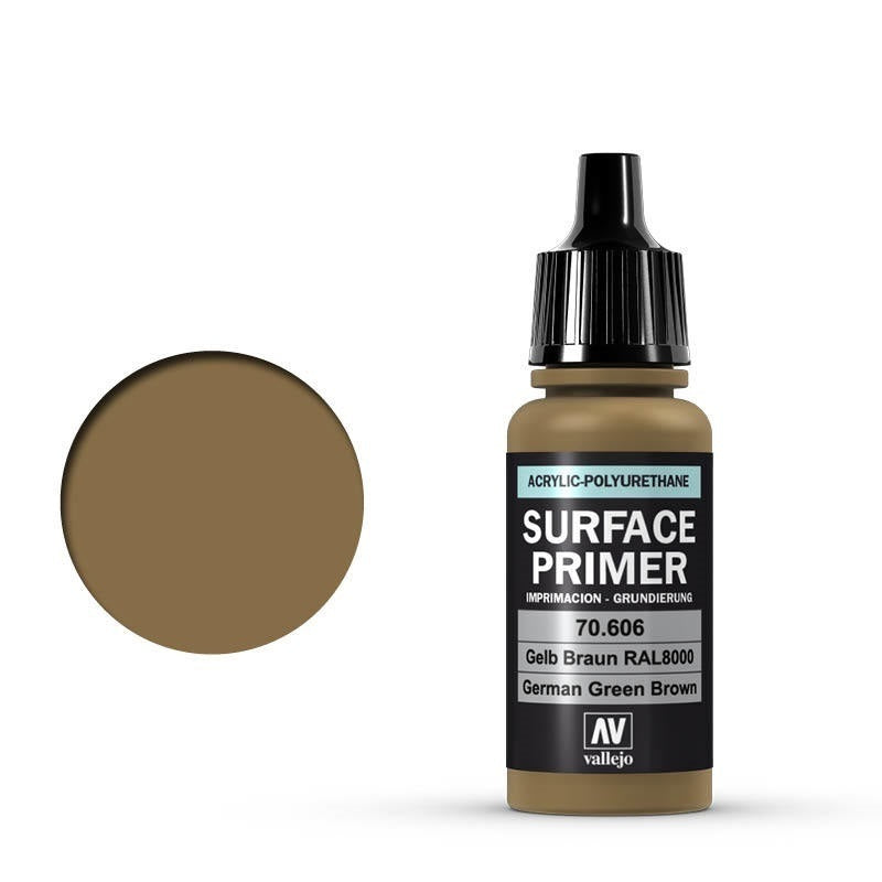 AV70606 Vallejo Surface Primer German Green Brown 17 ml [70606] Vallejo