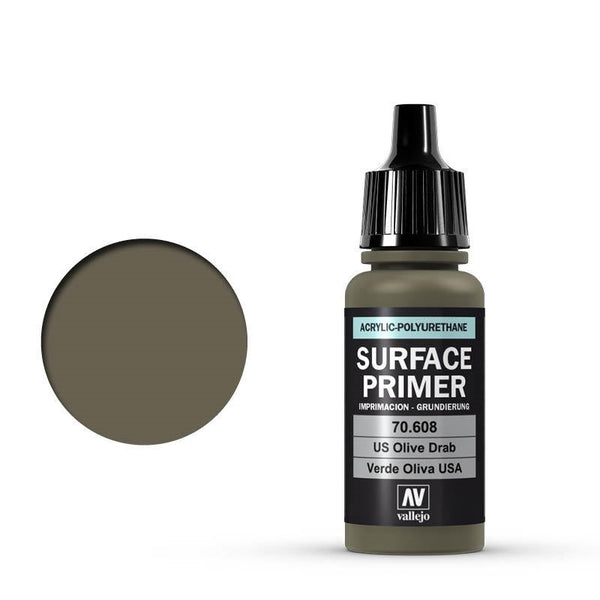 AV70608 Vallejo Surface Primer US Olive Drab 17 ml [70608]