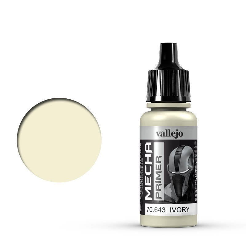 AV70643 Vallejo Mecha Colour Ivory Primer 17ml [70643] Vallejo
