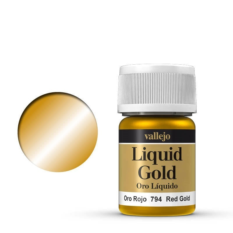 AV70794 Vallejo Model Colour Metallic Red Gold (Alcohol Base) 35 ml Acrylic Paint [70794] Vallejo