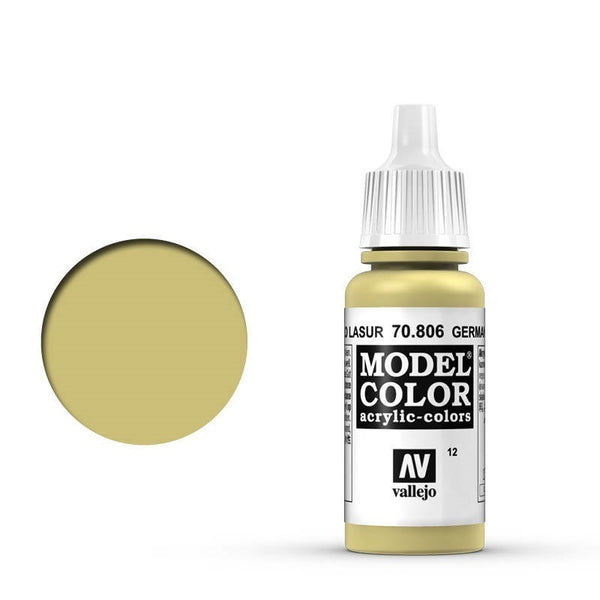 AV70806 Vallejo Model Colour #012 German Yellow 17 ml Acrylic Paint [70806]