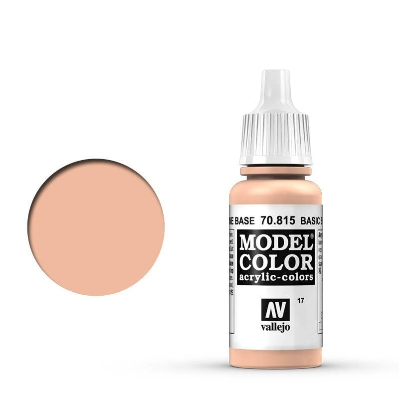 AV70815 Vallejo Model Colour #017 Basic Skin Tone 17 ml Acrylic Paint [70815] Vallejo