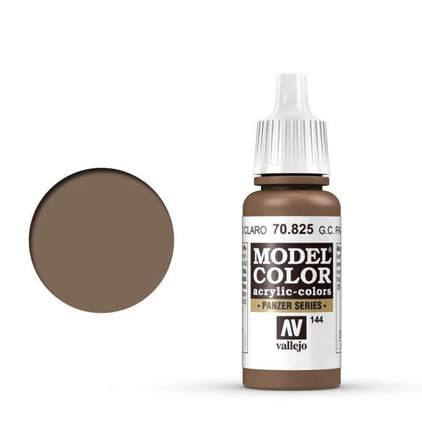 AV70825 Vallejo Model Colour #144 German Cam Pale Brown 17 ml Acrylic Paint [70825]