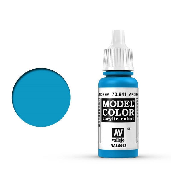 AV70841 Vallejo Model Colour #065 Andrea Blue 17 ml Acrylic Paint [70841]