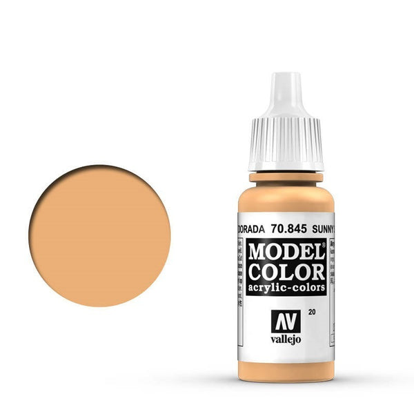 AV70845 Vallejo Model Colour #020 Sunny Skintone 17 ml Acrylic Paint [70845]