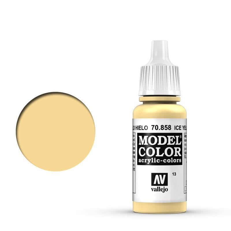 AV70858 Vallejo Model Colour #013 Ice Yellow 17 ml Acrylic Paint [70858] Vallejo