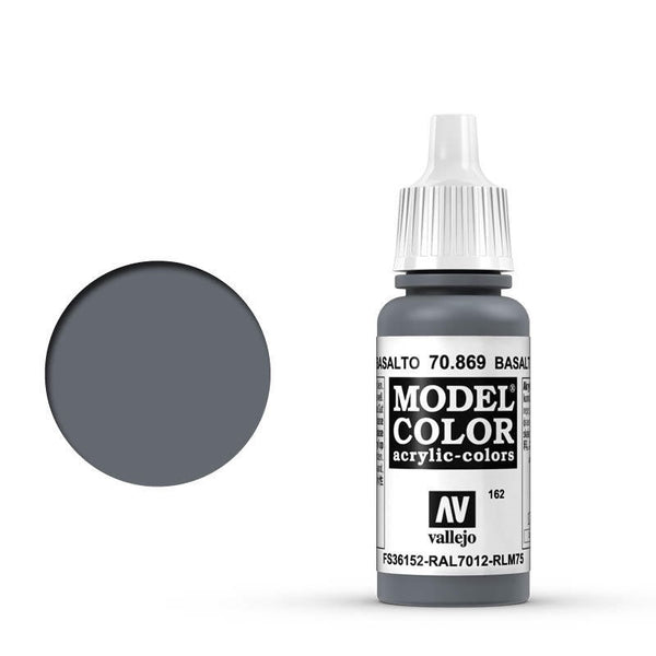 AV70869 Vallejo Model Colour #162 Basalt Grey 17 ml Acrylic Paint [70869]