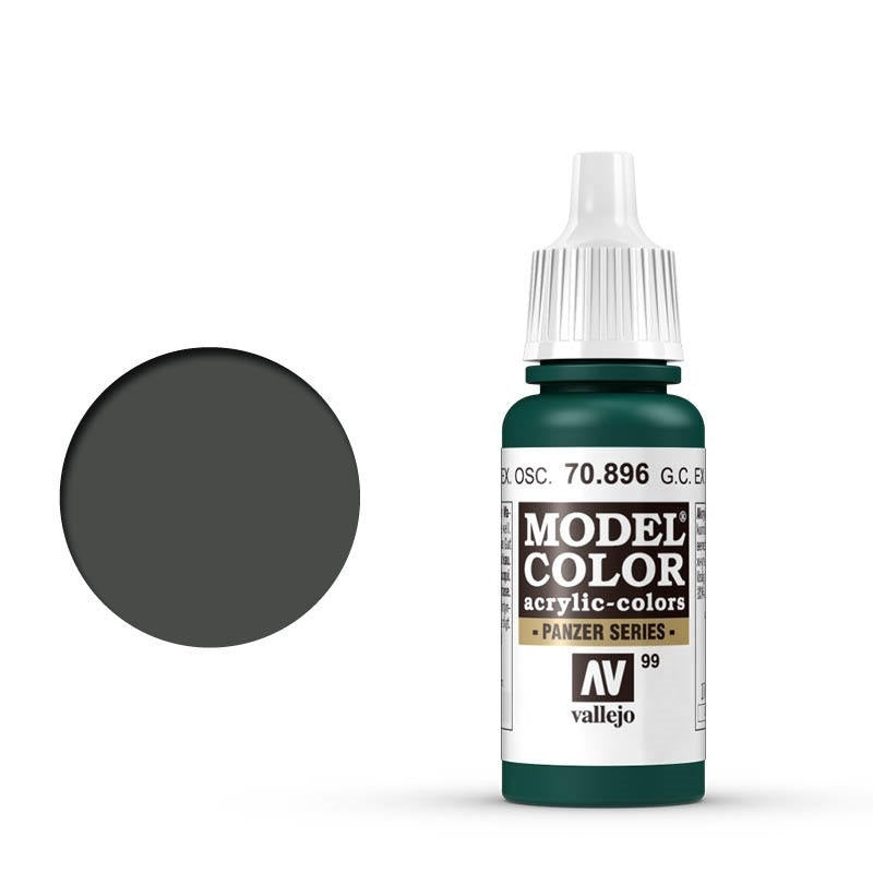 AV70896 Vallejo Model Colour #099 Ger Cam Extra Dark Green 17 ml Acrylic Paint [70896] Vallejo