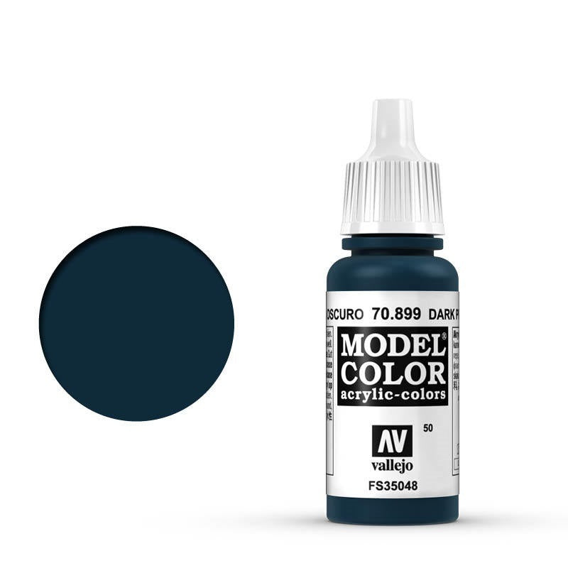 AV70899 Vallejo Model Colour #050 Dark Prussian Blue 17 ml Acrylic Paint [70899] Vallejo