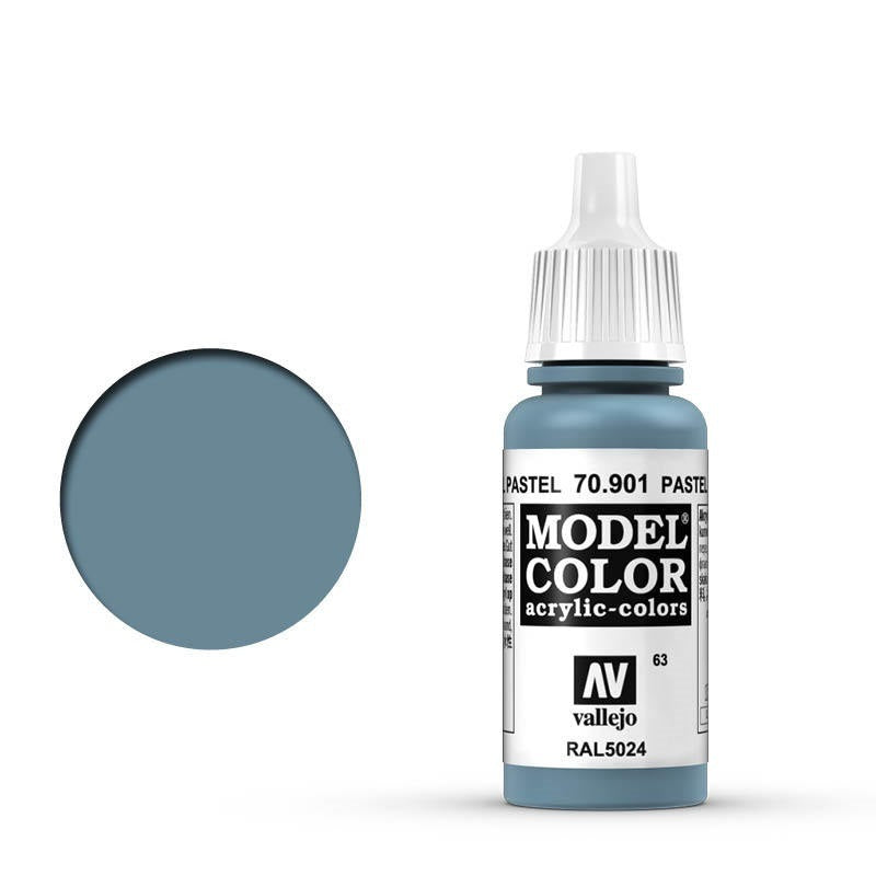 AV70901 Vallejo Model Colour #063 Pastel Blue 17 ml Acrylic Paint [70901] Vallejo