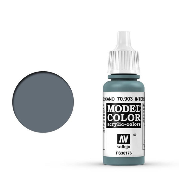 AV70903 Vallejo Model Colour #060 Intermediate Blue 17 ml Acrylic Paint [70903]