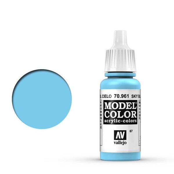 AV70961 Vallejo Model Colour #067 Sky Blue 17 ml Acrylic Paint [70961]