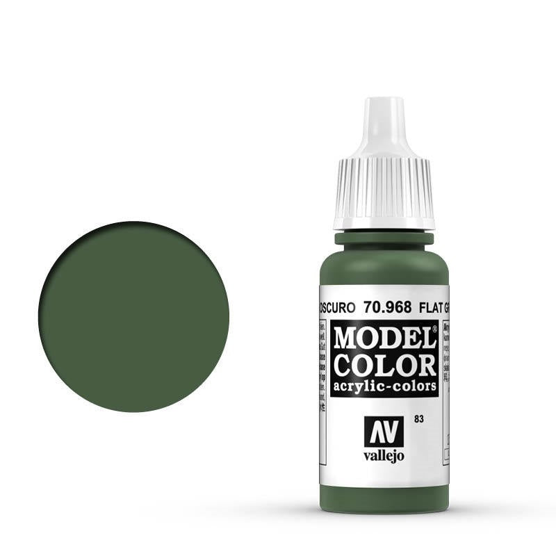 AV70968 Vallejo Model Colour #083 Flat Green 17 ml Acrylic Paint [70968] Vallejo