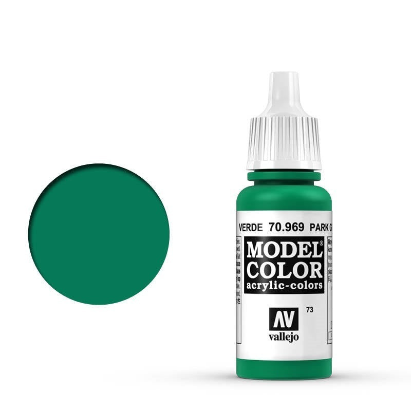 AV70969 Vallejo Model Colour #073 Park Green Flat 17 ml Acrylic Paint [70969] Vallejo
