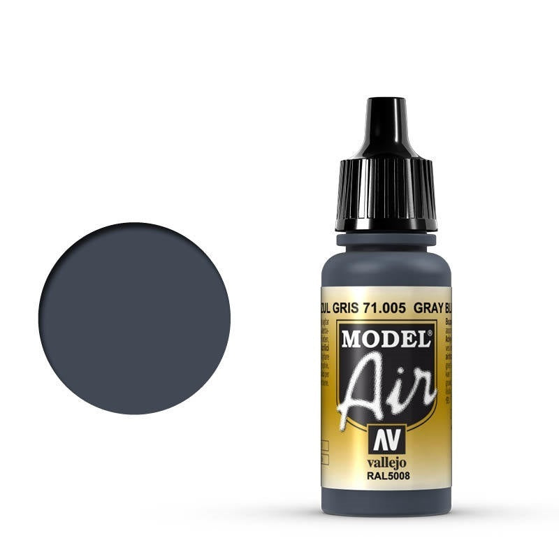 AV71005 Vallejo Model Air Gray Blue 17 ml Acrylic Airbrush Paint [71005]