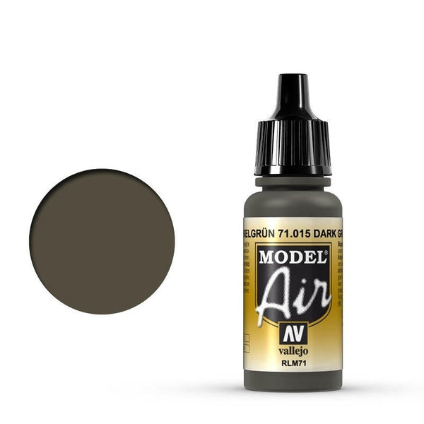 AV71015 Vallejo Model Air Dark Green RLM71 17 ml Acrylic Airbrush Paint [71015]