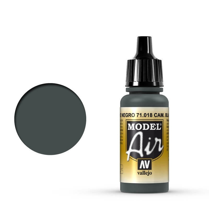 AV71018 Vallejo Model Air CamBlack Green 17 ml Acrylic Airbrush Paint [71018] Vallejo