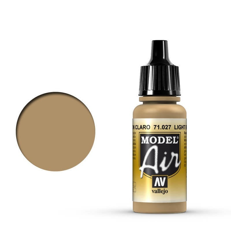 AV71027 Vallejo Model Air Light Brown 17 ml Acrylic Airbrush Paint [71027] Vallejo