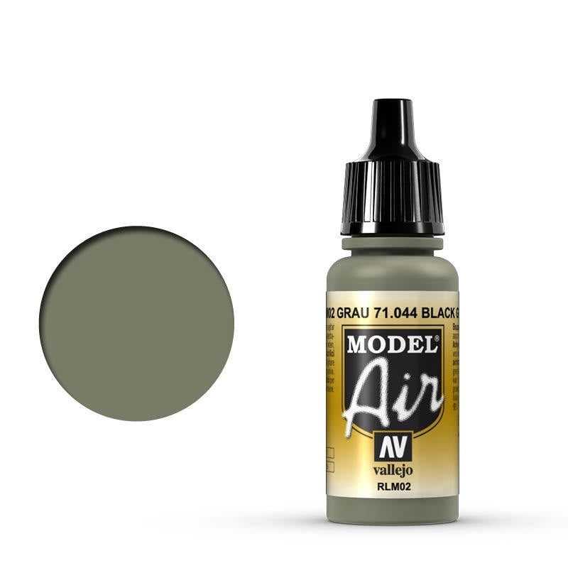 AV71044 Vallejo Model Air Gray RLM02 17 ml Acrylic Airbrush Paint [71044]