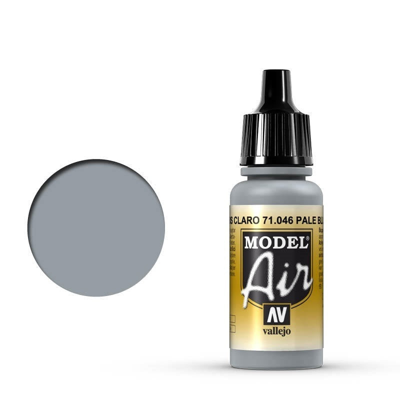 AV71046 Vallejo Model Air Pale Blue Gray 17 ml Acrylic Airbrush Paint [71046] Vallejo