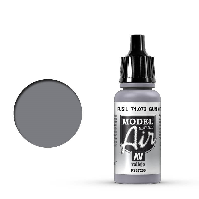 AV71072 Vallejo Model Air Gun Metal 17 ml Acrylic Airbrush Paint [71072] Vallejo