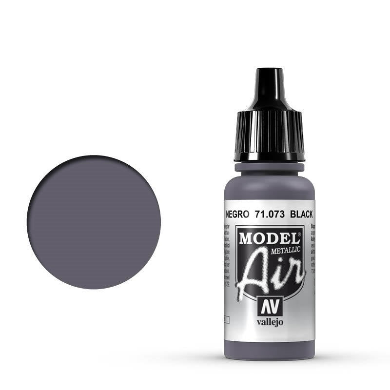 AV71073 Vallejo Model Air Black 17 ml Acrylic Airbrush Paint [71073] Vallejo