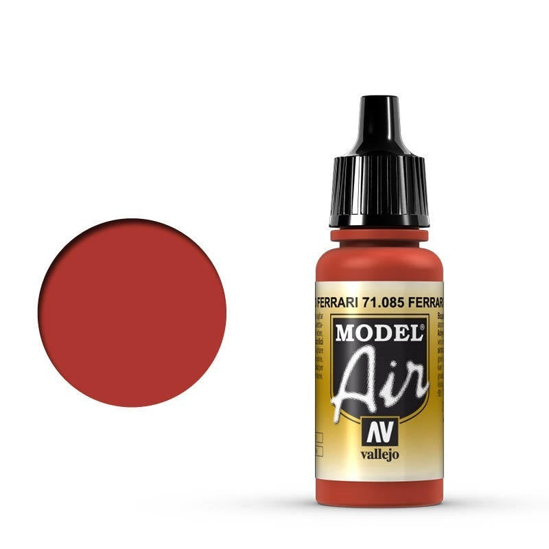 AV71085 Vallejo Model Air Ferrari Red 17 ml Acrylic Airbrush Paint [71085] Vallejo