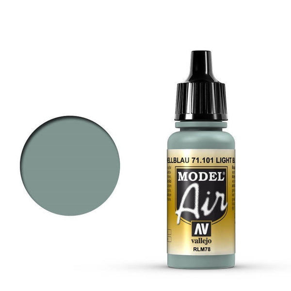 AV71101 Vallejo Model Air Light Blue RLM78 17 ml Acrylic Airbrush Paint [71101]