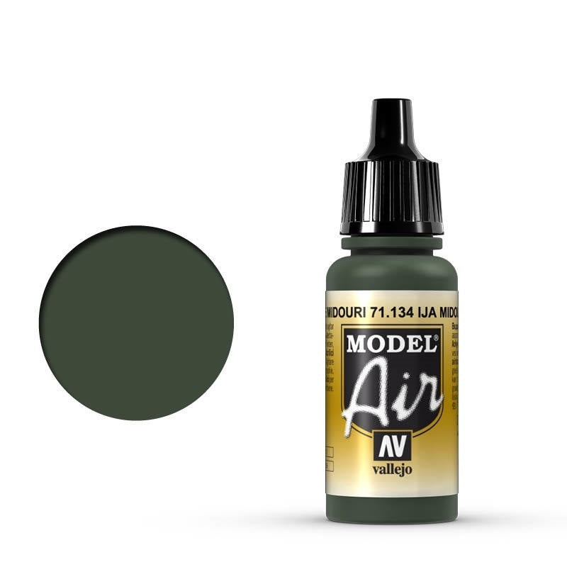 AV71134 Vallejo Model Air IJA Midouri Green 17 ml Acrylic Airbrush Paint [71134] Vallejo
