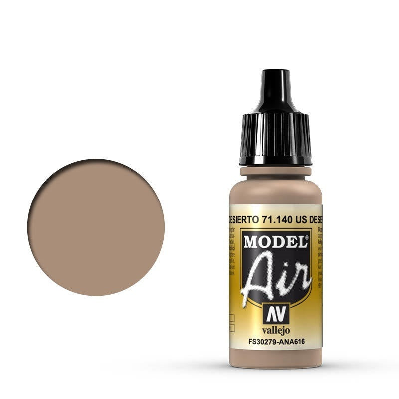 AV71140 Vallejo Model Air US Desert Sand 17 ml Acrylic Airbrush Paint [71140] Vallejo