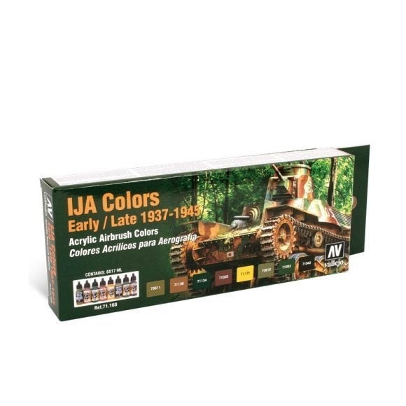 AV71160 Vallejo Model Air IJA Colors 1939/1945 Colour Acrylic Airbrush Paint Set [71160] Vallejo
