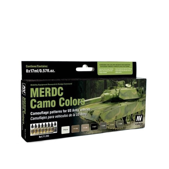 AV71202 Vallejo Model Air Merdc Camo 8 Colour Set [71202] Vallejo