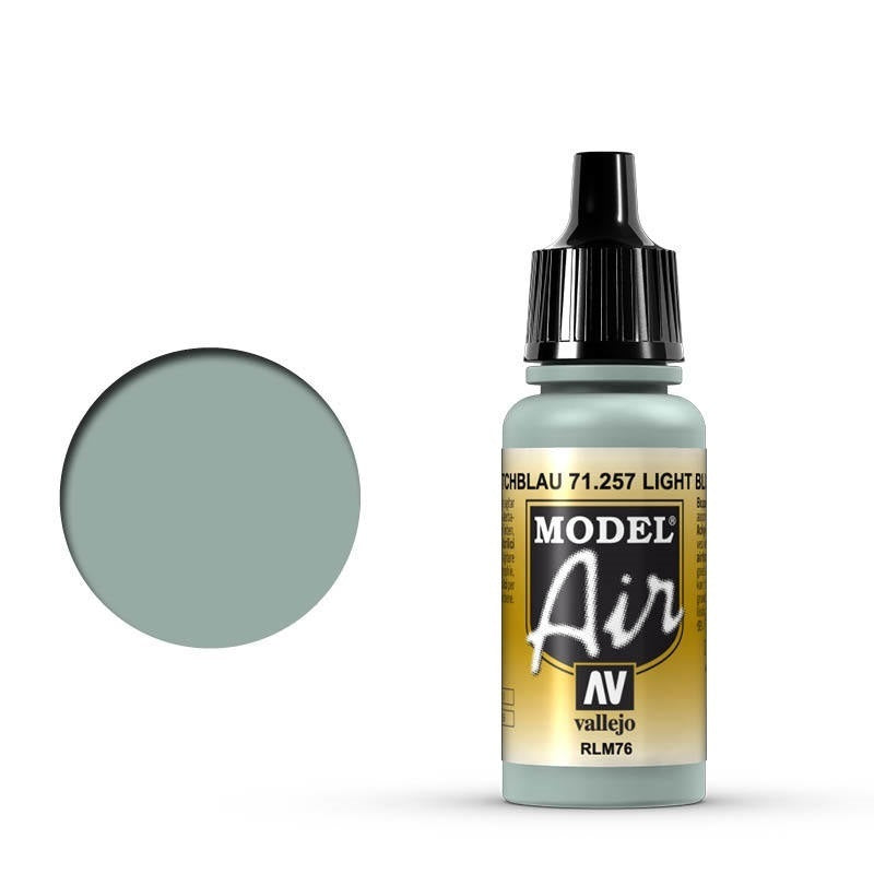 AV71257 Vallejo Model Air Light Blue RLM76 17 ml Acrylic Airbrush Paint [71257] Vallejo