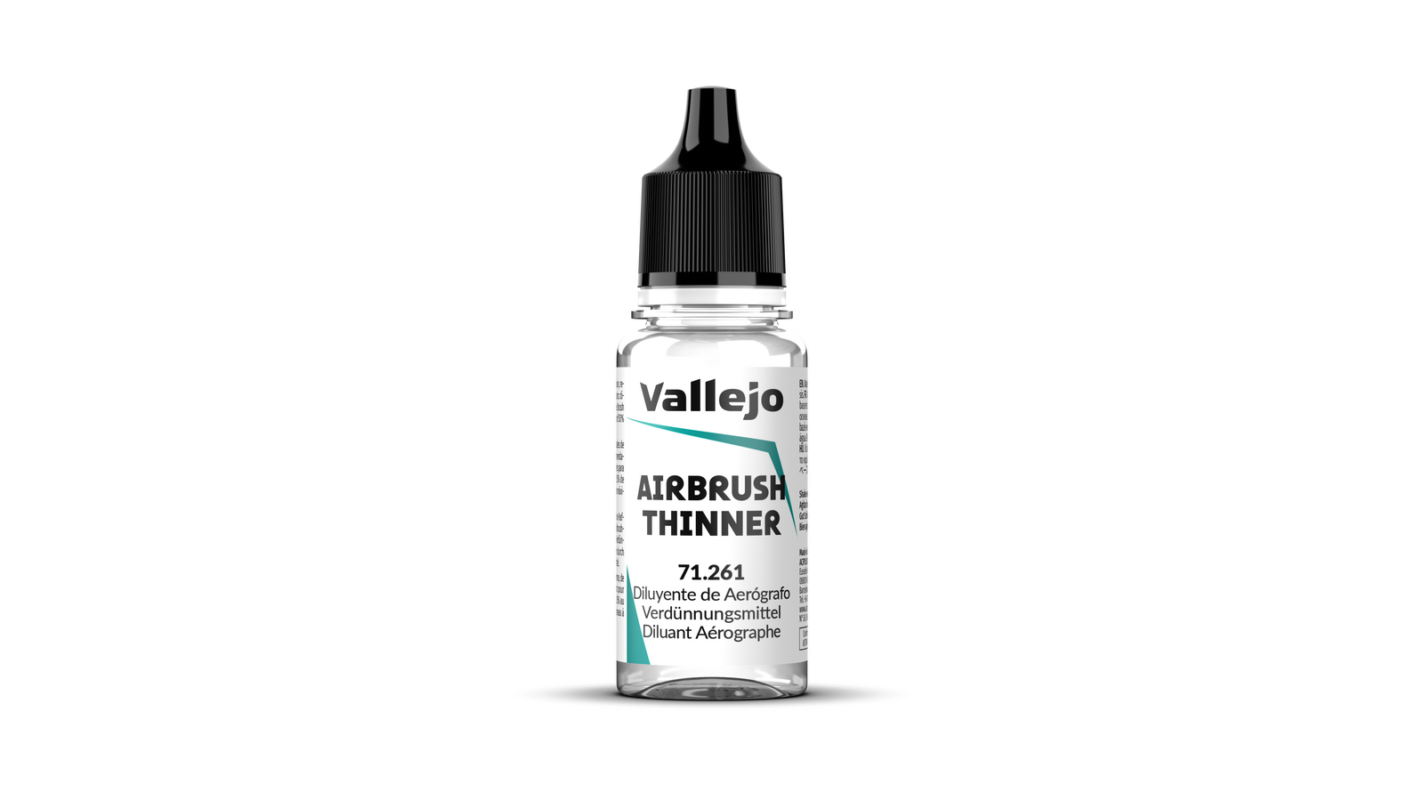 AV71261 Vallejo Airbrush Thinner 18ml Acrylic Paint - New Formulation Vallejo