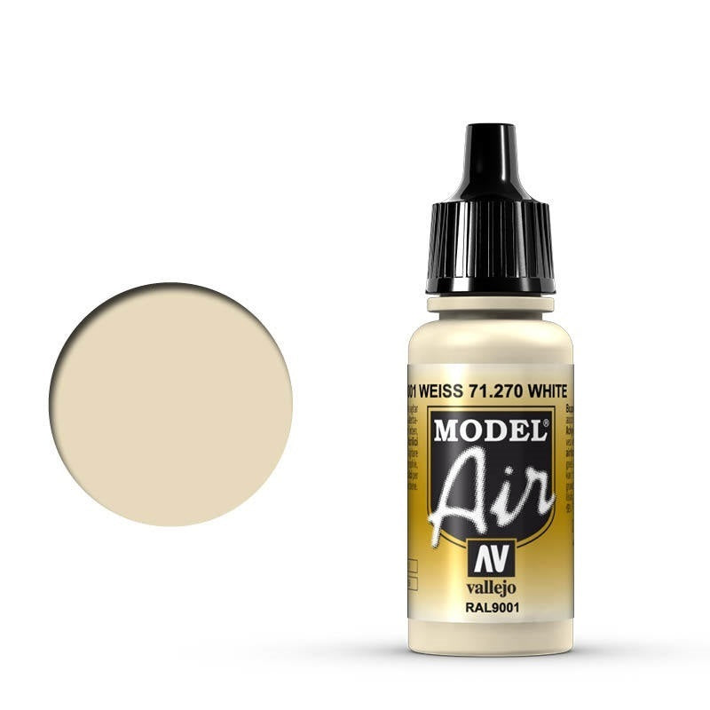AV71270 Vallejo Model Air Off-White 17 ml Acrylic Airbrush Paint [71270] Vallejo