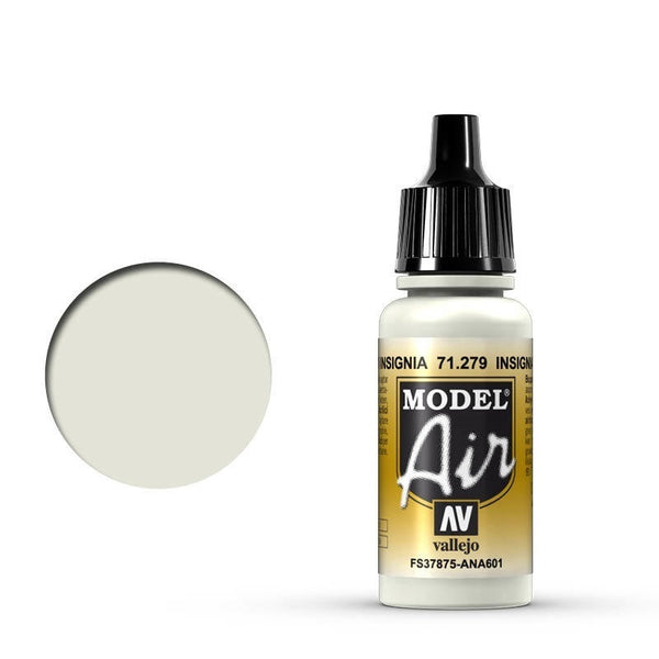 AV71279 Vallejo Model Air Insignia White 17 ml Acrylic Airbrush Paint [71279]