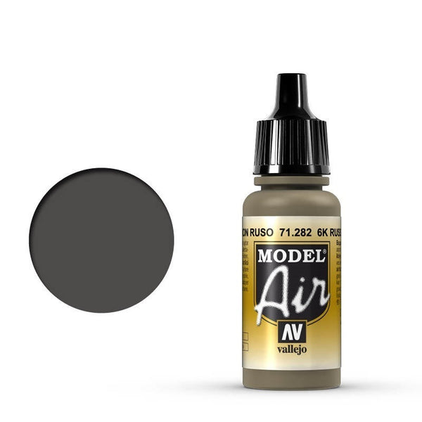 AV71282 Vallejo Model Air 6K Russian Brown 17 ml Acrylic Airbrush Paint [71282]