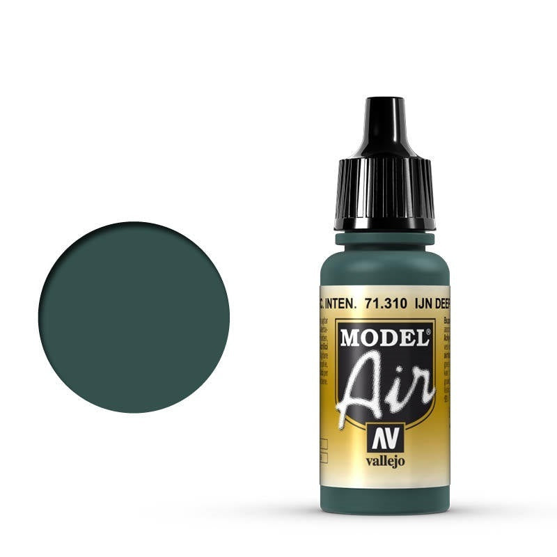 AV71310 Vallejo Model Air IJN Deep Dark Green 17 ml Acrylic Airbrush Paint [71310] Vallejo
