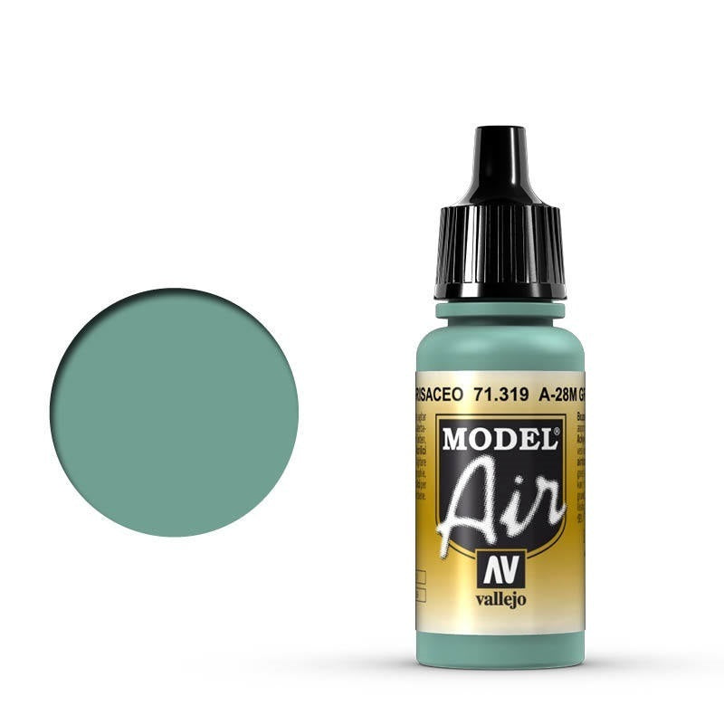 AV71319 Vallejo Model Air A-28M Greyish Blue 17 ml Acrylic Airbrush Paint [71319] Vallejo