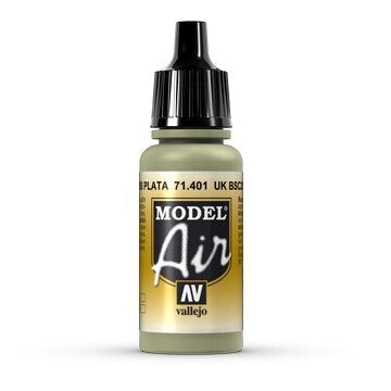 AV71401 Vallejo Model Air UK BSC 28 Silver Grey 17ml Acrylic Paint [71401] Vallejo