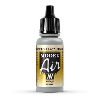 AV71407 Vallejo Model Air Sky Grey 17ml Acrylic Paint [71407] Vallejo