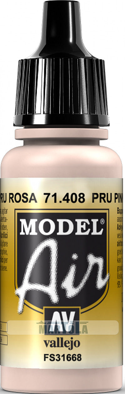 AV71408 Vallejo Model Air PRU Pink 17ml Acrylic Paint [71408] Vallejo